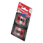 AbilityOne 7510013892262 SKILCRAFT Page Flags, 1 x 1.75, Red, SIGN HERE, 50 Flags/Dispenser, 2 Dispensers/Pack (NSN3892262) View Product Image