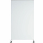 U Brands Double Sided Magnetic Glass Dry-Erase Mobile Floor Easel - 42" (3.5 ft) Width x 72" (6 ft) Height - Tempered Glass Surface - Rectangle - Vertical - Floor Standing Product Image 