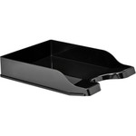 Deflecto AntiMicrobial DocuTray - 2.60" Height x 10.16" Width x 13.78" Depth - Desktop - Antimicrobial, Interlockable, Stackable, Mildew Resistant - Black - Polystyrene Product Image 