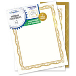 Geographics Premium Certificates with Gold Seals - 65 lb Basis Weight - 8.5 x 11" View Product Image