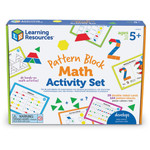 Learning Resources Pattern Block Math Activity Set - Theme/Subject: Fun - Skill Learning: Addition, Mathematics, Symmetry, Patterning, Fraction, Graphing, Shape, Geometry - 128 Pieces - 5-10 Year Product Image 