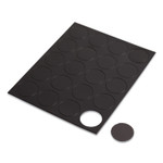 U Brands Heavy-Duty Board Magnets, Circles, Black, 0.75" Diameter, 20/Pack View Product Image