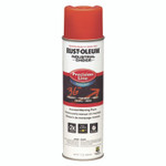 Rust-Oleum Industrial Choice Precision Line Marking Paint, Flat/Matte Orange, 20 oz Aerosol Can, 12/Carton View Product Image