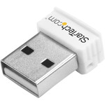 StarTech.com USB 150Mbps Mini Wireless N Network Adapter - 802.11n/g 1T1R USB WiFi Adapter - White Product Image 