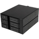 StarTech.com 3 Bay Aluminum Trayless Hot Swap Mobile Rack Backplane for 3.5in SAS II/SATA III - 6 Gbps HDD View Product Image