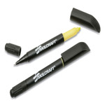 AbilityOne 7520014840020 SKILCRAFT Rite-N-Lite Ballpoint Pen/Highlighter, Yellow/Black Ink, Chisel/Conical Tip, Black Barrel, Dozen (NSN4840020) View Product Image