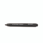 AbilityOne 7520015550297, SKILCRAFT Retractable Permanent Marker, Broad Chisel Tip, Black, 4/Pack View Product Image