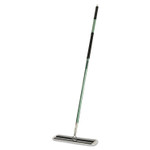 Skilcraft 3m Easy Scrub Flat Mop Tool, 16" Wide White Microfiber Head, 54" Green Aluminum Handle (NSN5748715) Product Image 