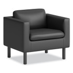 HON Parkwyn Series Club Chair, 33" x 26.75" x 29", Black Seat, Black Back, Black Base View Product Image