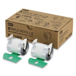 MAX Staple Refills No.110FE, 0.56" Leg, 0.5" Crown, Silver, 4,000/Cartridge, 2 Cartridges/Box, 8,000/Box (MXBNO110FE) View Product Image