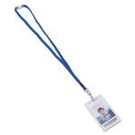 Advantus Breakaway Lanyards, Metal J-Hook Fastener, 36" Long, Blue, 24/Box View Product Image
