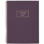 Cambridge Jewel Tone Notebook with Gold Twin-Wire Binding, 1-Subject, Wide/Legal Rule, Jewel Tone Purple Cover, (80) 9.5 x 7.25 Sheets View Product Image