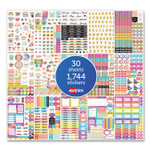 Avery Planner Sticker Variety Pack, Budget, Fitness, Motivational, Seasonal, Work, Assorted Colors, 1,744/Pack View Product Image