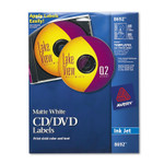 Avery Inkjet CD Labels, Matte White, 40/Pack (AVE8692) View Product Image