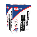 Avery MARKS A LOT Large Desk-Style Permanent Marker Value Pack, Broad Chisel Tip, Black, 36/Pack (98206) View Product Image