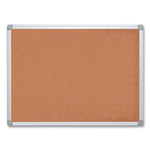 MasterVision Earth Cork Board, 24 x 18, Tan Surface, Silver Aluminum Frame (BVCCA021790) View Product Image