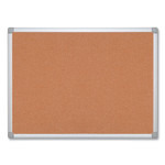 MasterVision Earth Cork Board, 72 x 48, Tan Surface, Silver Aluminum Frame (BVCCA271790) View Product Image