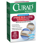 Curad Pressure Adhesive Bandage - 100 - 1" Width x 2.75" Length - Green Product Image 