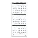 AT-A-GLANCE Three-Month Reference Wall Calendar, Contemporary Artwork/Formatting, 12 x 27, White Sheets, 15-Month (Dec-Feb): 2023 to 2025 View Product Image