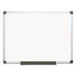 MasterVision Value Melamine Dry Erase Board, 36 x 48, White Surface, Silver Aluminum Frame (BVCMA0512170MV) View Product Image