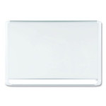 MasterVision Gold Ultra Magnetic Dry Erase Boards, 72 x 48, White Surface, White Aluminum Frame (BVCMVI270205) View Product Image
