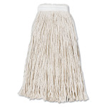 Boardwalk Cut-End Wet Mop Head, Cotton, #16, White, 12/Carton (BWK2016CCT) View Product Image