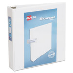 Avery Showcase Economy View Binder with Round Rings, 3 Rings, 2" Capacity, 11 x 8.5, White (AVE19701) View Product Image