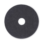 Boardwalk Stripping Floor Pads, 16" Diameter, Black, 5/Carton (BWK4016BLA) View Product Image