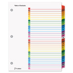 Cardinal OneStep Printable Table of Contents and Dividers, 31-Tab, 1 to 31, 11 x 8.5, White, Assorted Tabs, 1 Set (CRD60118) View Product Image