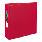 Avery Durable Non-View Binder with DuraHinge and Slant Rings, 3 Rings, 3" Capacity, 11 x 8.5, Red (AVE27204) View Product Image
