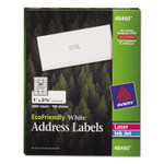 Avery EcoFriendly Mailing Labels, Inkjet/Laser Printers, 1 x 2.63, White, 30/Sheet, 100 Sheets/Pack (AVE48460) View Product Image