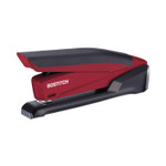 Bostitch InPower Spring-Powered Desktop Stapler with Antimicrobial Protection, 20-Sheet Capacity, Red/Black (ACI1124) View Product Image