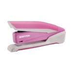 Bostitch InCourage Spring-Powered Desktop Stapler with Antimicrobial Protection, 20-Sheet Capacity, Pink/Gray (ACI1188) View Product Image