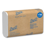 Scott Essential Multi-Fold Towels, Absorbency Pockets, 1-Ply, 9.2 x 9.4, White, 250/Pack, 16 Packs/Carton (KCC01840) View Product Image