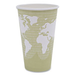 Eco-Products World Art Renewable and Compostable Hot Cups, 16 oz, Moss, 50/Pack (ECOEPBHC16WAPK) View Product Image