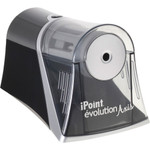 Westcott iPoint Evolution Axis Single Hole Sharpener - Desktop - 1 Hole(s) - Helical - 4.5" Height x 7" Width x 4.3" Depth - Silver Product Image 