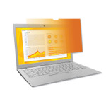 3M Gold Frameless Privacy Filter for 15.6" Widescreen Laptop, 16:9 Aspect Ratio (MMMGF156W9B) View Product Image