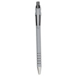 Paper Mate FlexGrip Ultra Recycled Ballpoint Pen, Retractable, Medium 1 mm, Black Ink, Black/Gray Barrel, Dozen (PAP9530131) View Product Image