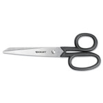 Westcott Kleencut Stainless Steel Shears, 7" Long, 3.31" Cut Length, Black Straight Handle (ACM19017) View Product Image
