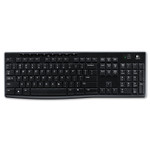 Logitech K270 Wireless Keyboard, USB Unifying Receiver, Black (LOG920003051) Product Image 