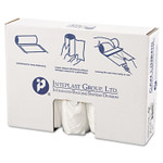 Inteplast Group High-Density Interleaved Commercial Can Liners, 45 gal, 12 mic, 40" x 48", Clear, 25 Bags/Roll, 10 Rolls/Carton (IBSS404812N) View Product Image