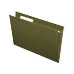 Pendaflex Standard Green Hanging Folders, Legal Size, 1/3-Cut Tabs, Standard Green, 25/Box (PFX81621) View Product Image