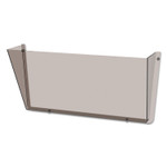 deflecto Unbreakable DocuPocket Wall File, Letter Size, 14.5" x 3" x 6.5", Smoke (DEF63202) View Product Image