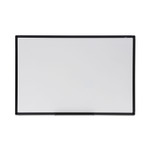 Universal Design Series Deluxe Dry Erase Board, 36 x 24, White Surface, Black Anodized Aluminum Frame (UNV43628) View Product Image