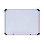 Universal Magnetic Steel Dry Erase Marker Board, 24 x 18, White Surface, Aluminum/Plastic Frame (UNV43732) View Product Image