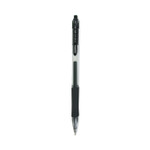 Zebra Sarasa Dry Gel X20 Gel Pen, Retractable, Bold 1 mm, Black Ink, Smoke Barrel, 12/Pack (ZEB46610) View Product Image