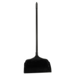 Rubbermaid Commercial Lobby Pro Upright Dustpan with Wheels, 12.5w x 37h, Polypropylene with Vinyl Coat, Black (RCP253100BK) View Product Image