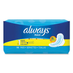 Always Regular Maxi Pads with Wings, Regular, 10/Box Product Image 
