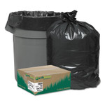Earthsense Commercial Linear Low Density Recycled Can Liners, 56 gal, 2 mil, 43" x 47", Black, 10 Bags/Roll, 10 Rolls/Carton (WBIRNW4320) View Product Image