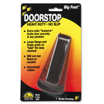 Master Caster Big Foot Doorstop, No Slip Rubber Wedge, 2.25w x 4.75d x 1.25h, Brown Product Image 